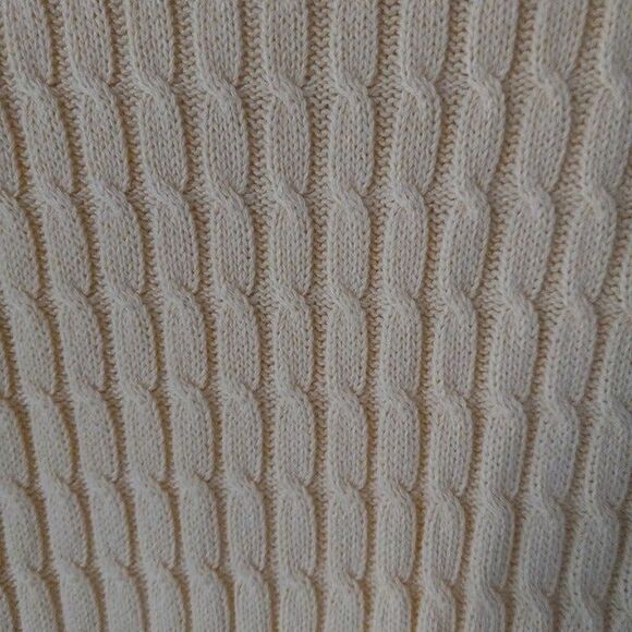 Vintage Carolina Colours Turtleneck Sleeveless Sweater-Size 14/16-Cable Knit - Picture 6 of 8